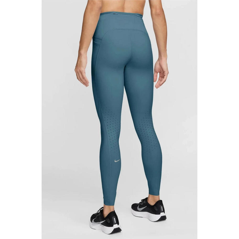 $90 Nike Swift Women High-Waisted 7/8 Running Leggings L Smokey Blue HJ2252 006 - Picture 4 of 8